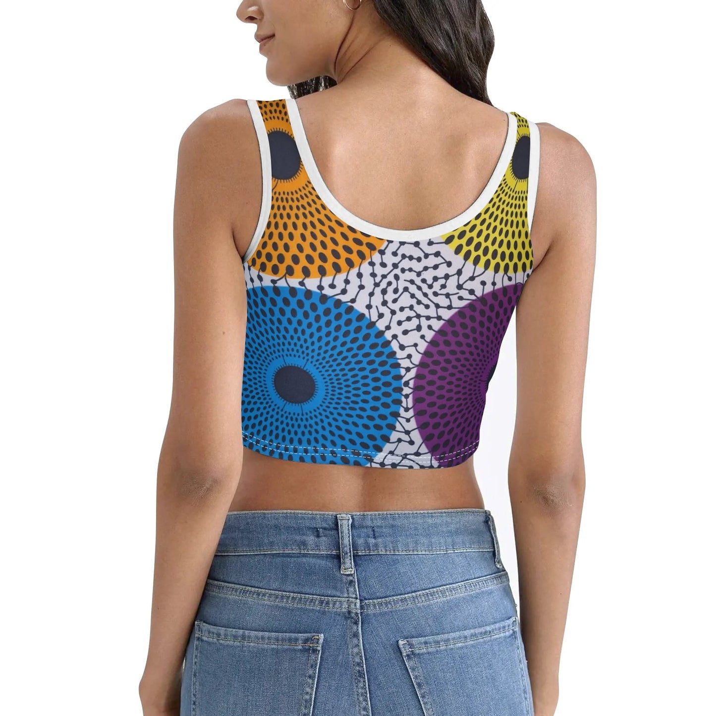 bilbao stretchy tank top by tropic dune