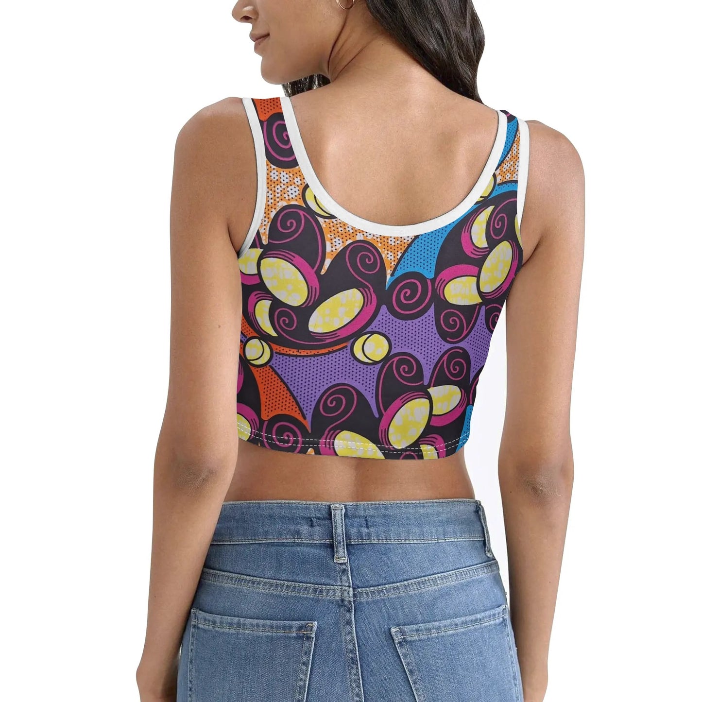 marbella stretchy tank top by tropic dune
