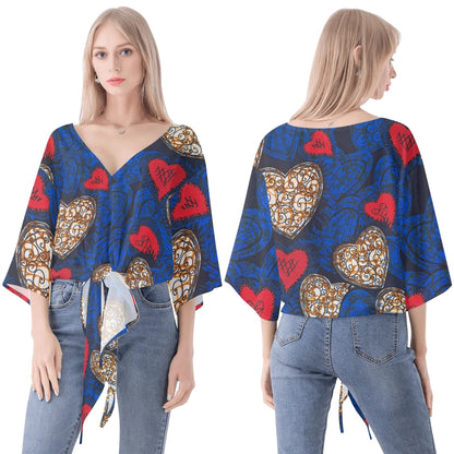 La Femme Chiffon Blouse By Tropic Dune