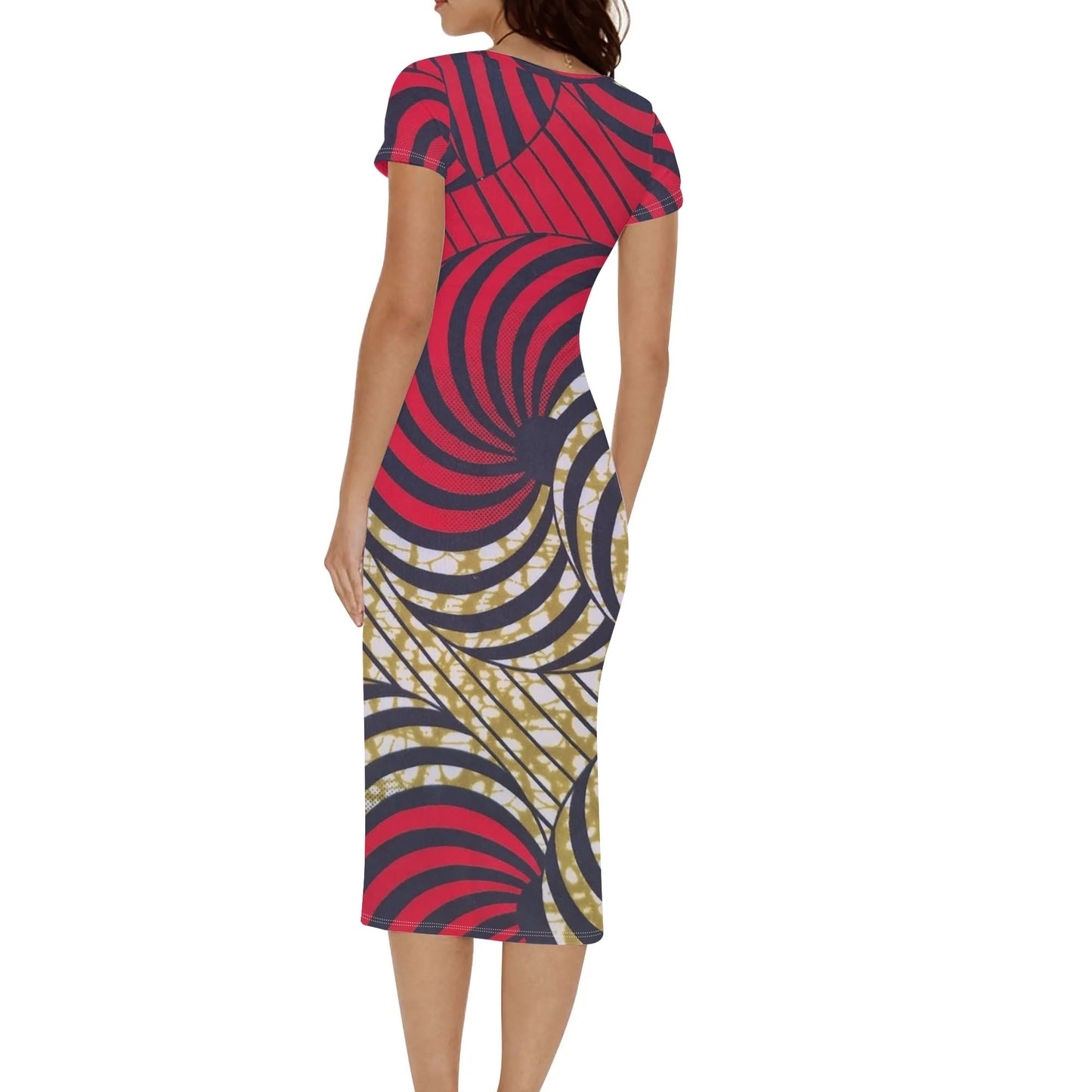 baci e amore short sleeve dress by tropic dune