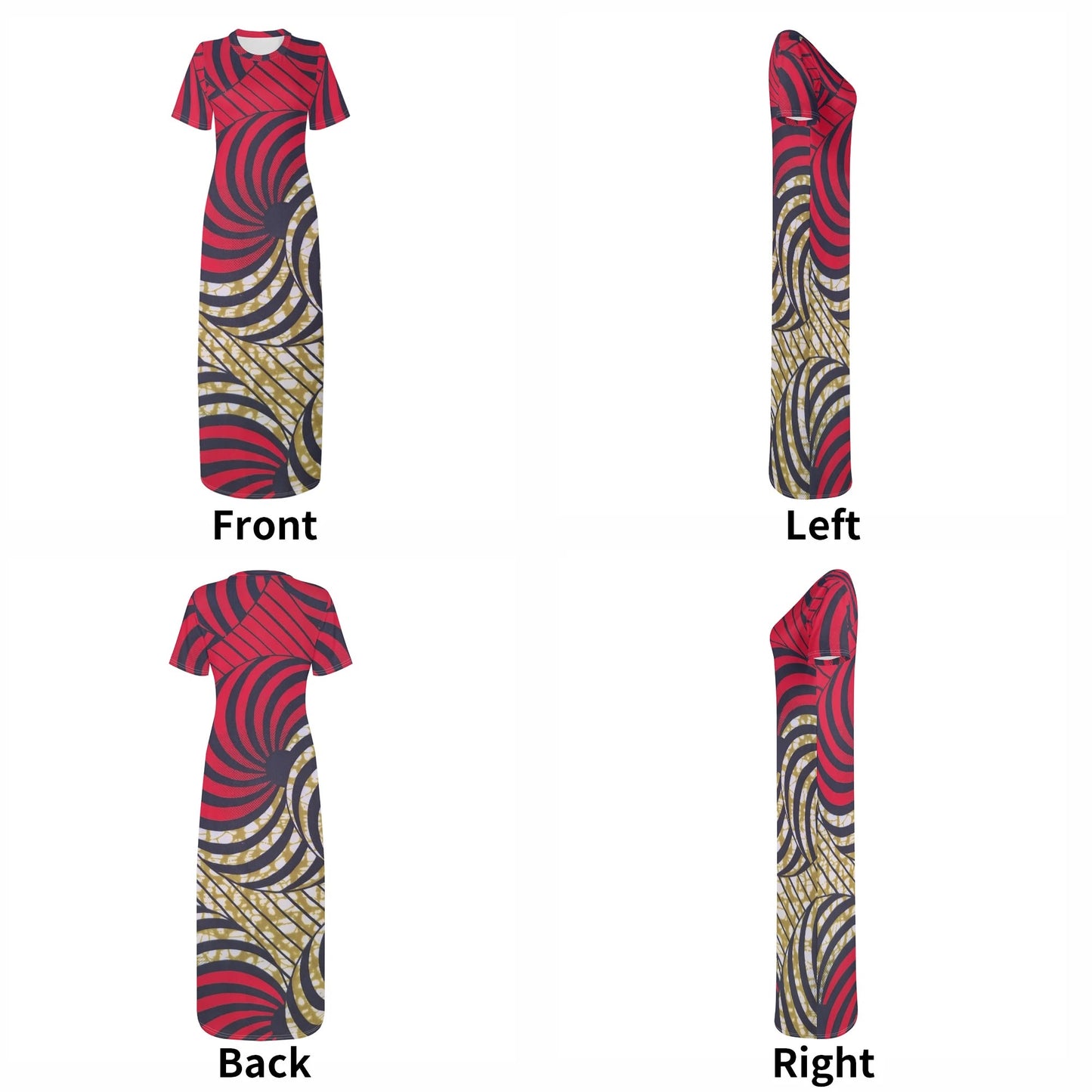 baci e amore short sleeve dress by tropic dune