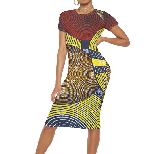 Eternal Sunshine Short Sleeve Dress By Tropic Dune