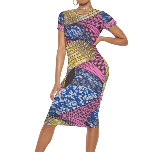 Serenità Short Sleeve Dress By Tropic Dune