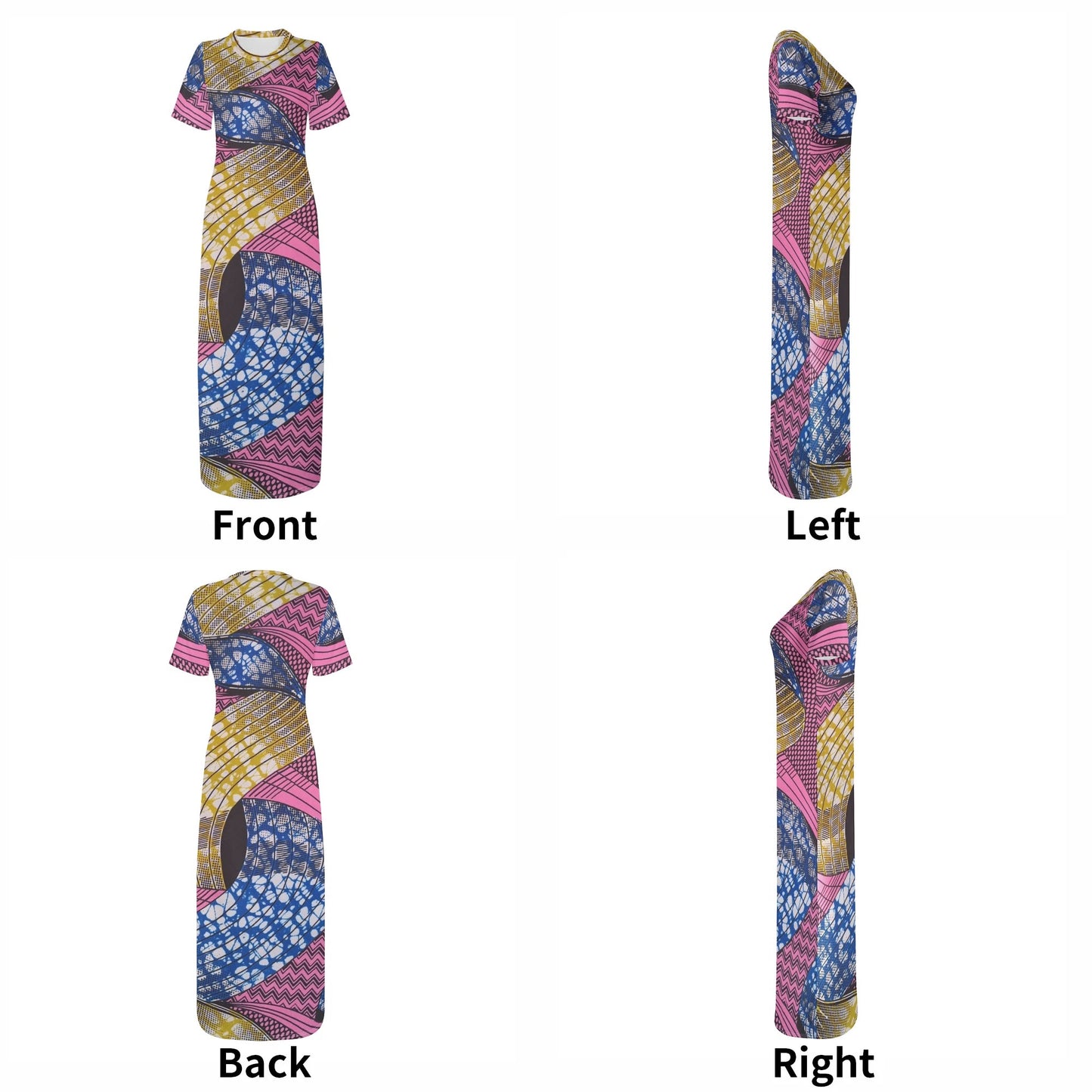 serenità short sleeve dress by tropic dune