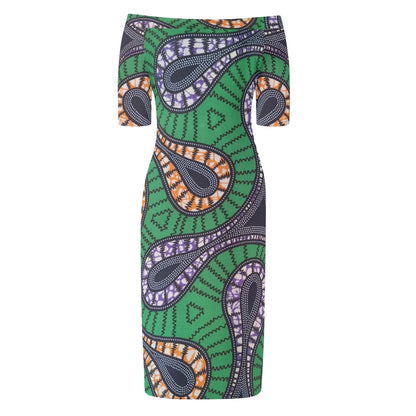 Capri Short Sleeve Elegant Dress By Tropic Dune
