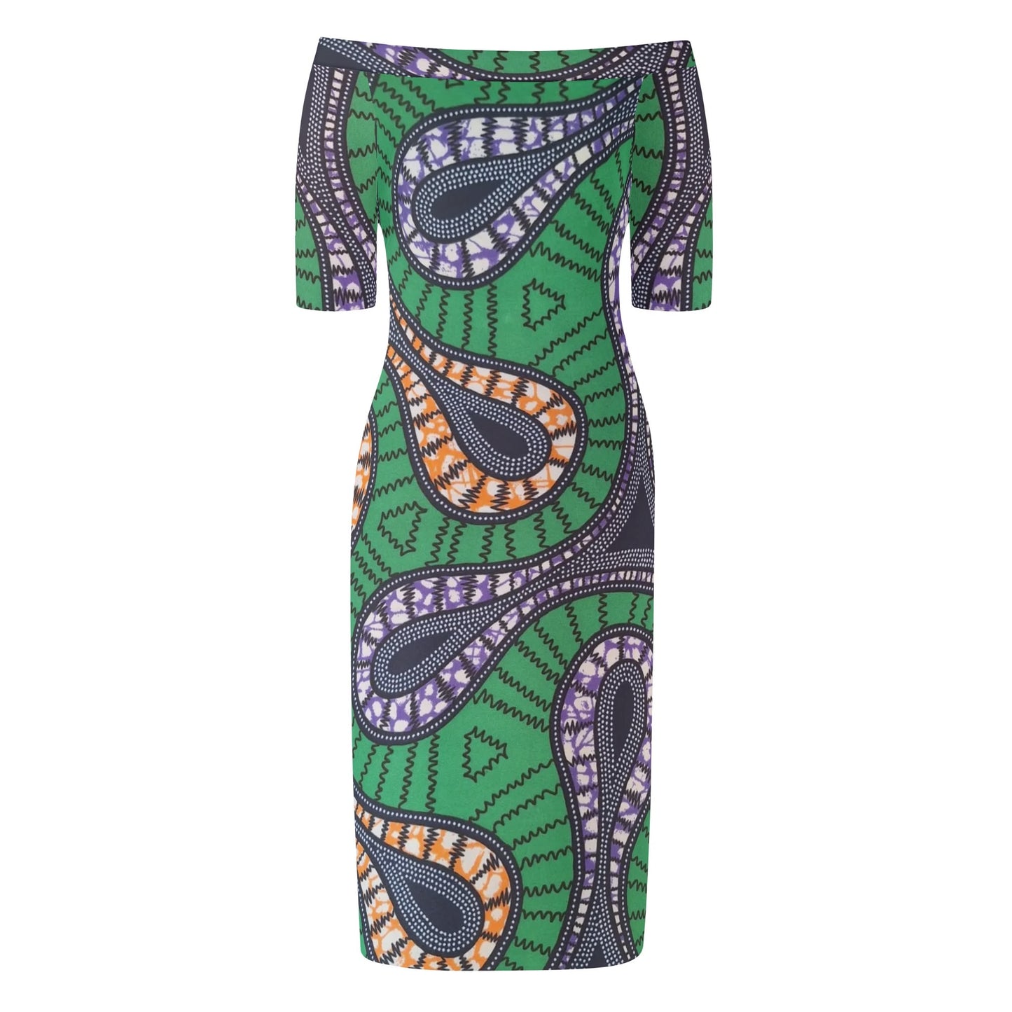 capri short sleeve elegant dress by tropic dune