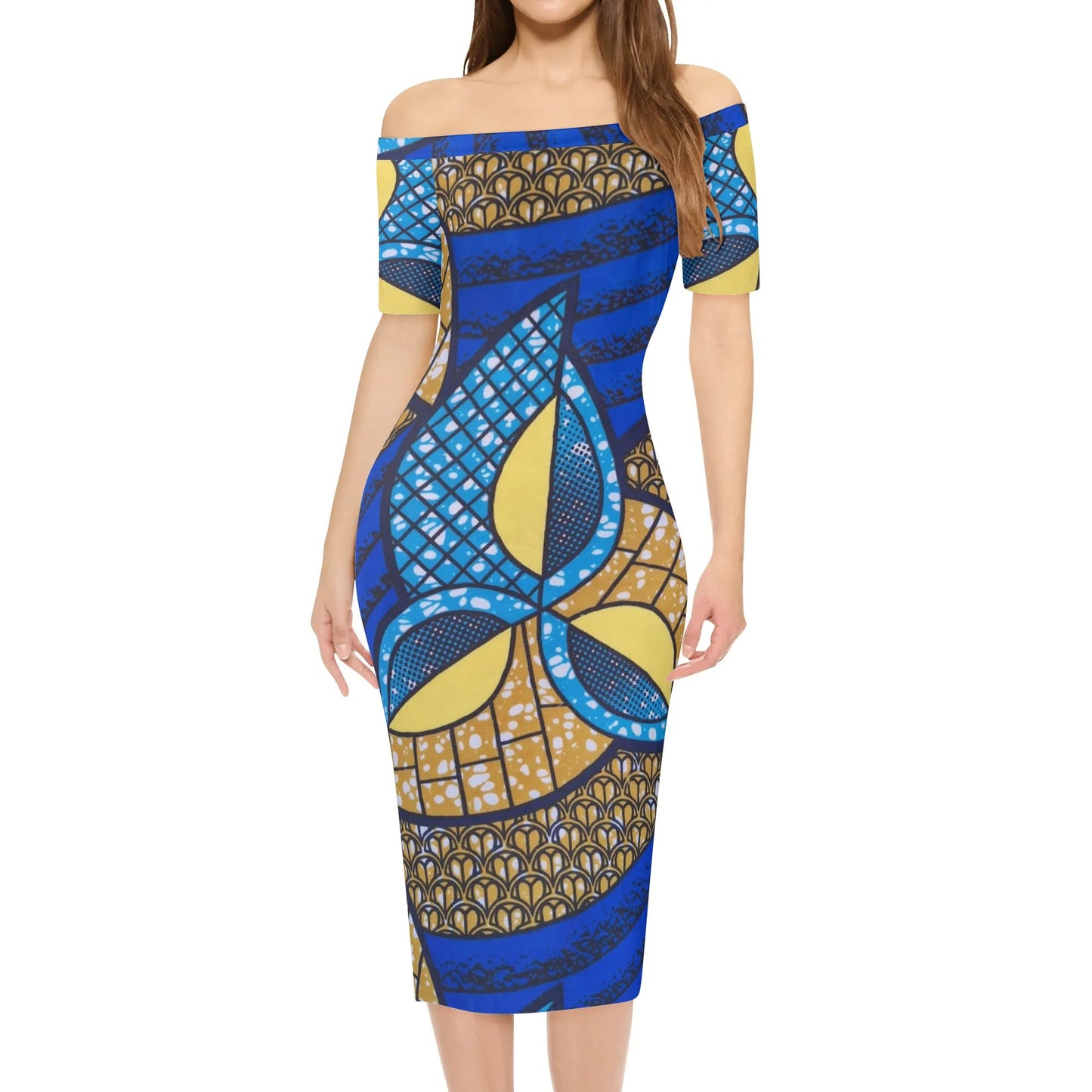 cancun short sleeve elegant dress by tropic dune