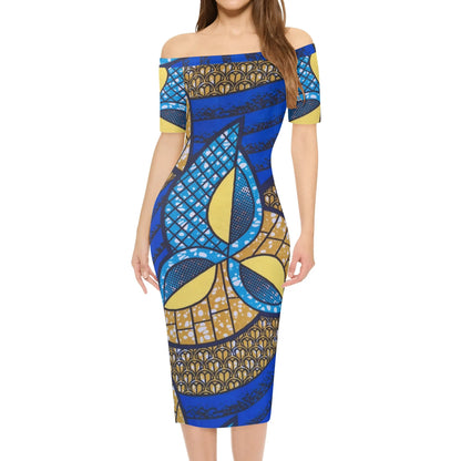 Cancun Short Sleeve Elegant Dress By Tropic Dune