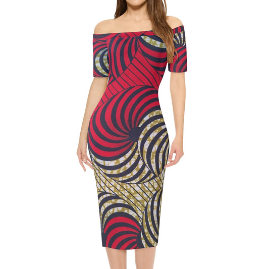 Tenerife Short Sleeve Elegant Dress By Tropic Dune