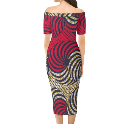 Tenerife Short Sleeve Elegant Dress By Tropic Dune
