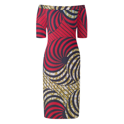 Tenerife Short Sleeve Elegant Dress By Tropic Dune