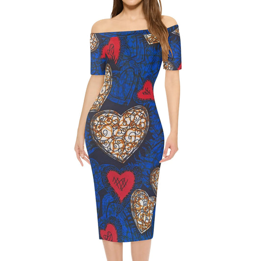Mozanbique Short Sleeve Elegant Dress By Tropic Dune