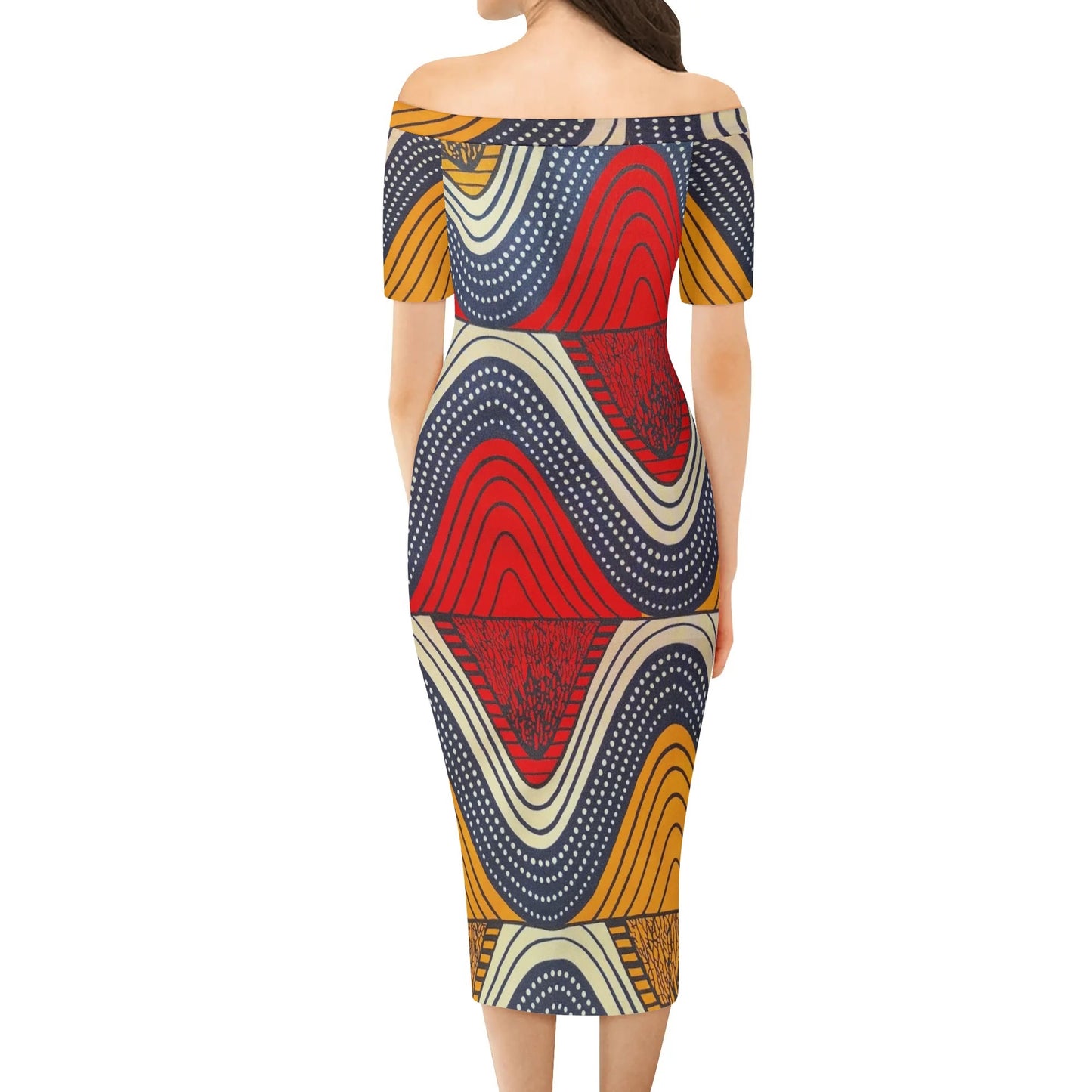 kilimangiaro short sleeve elegant dress by tropic dune