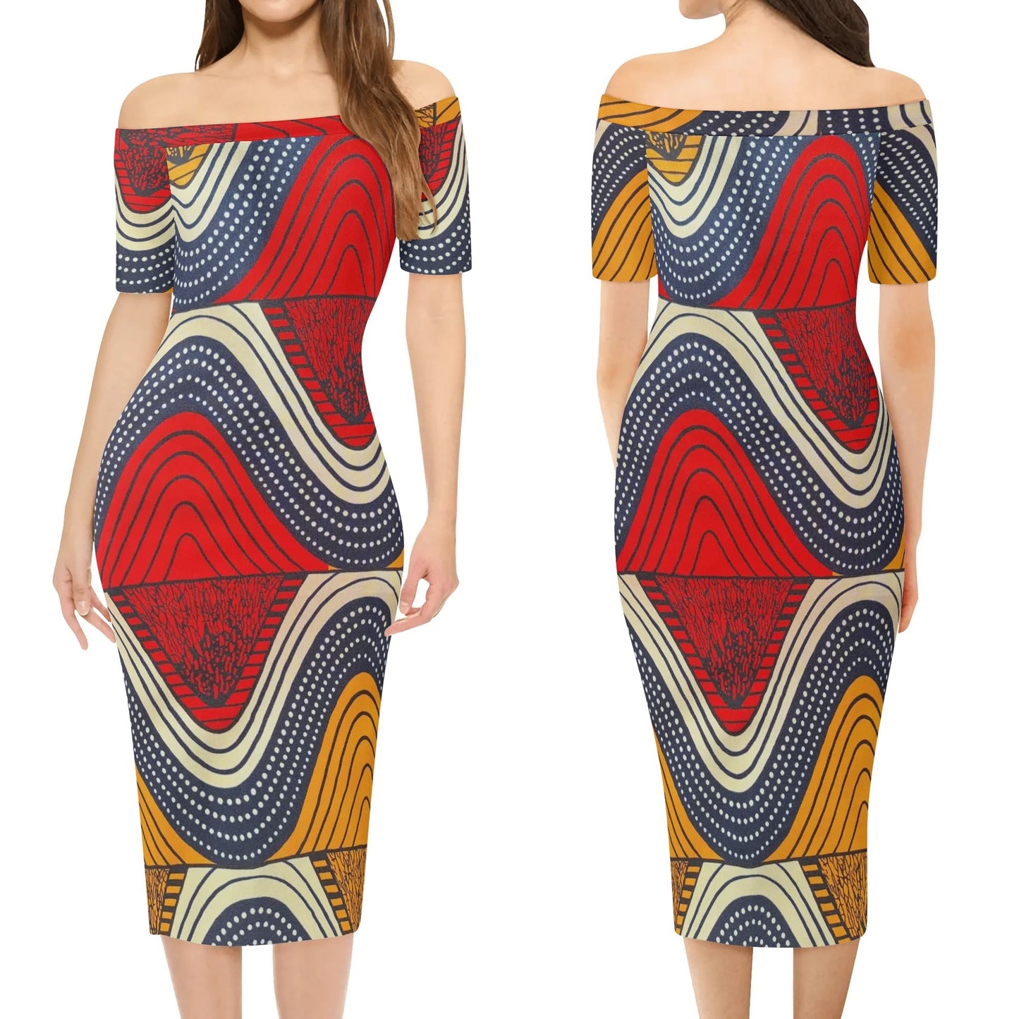 kilimangiaro short sleeve elegant dress by tropic dune