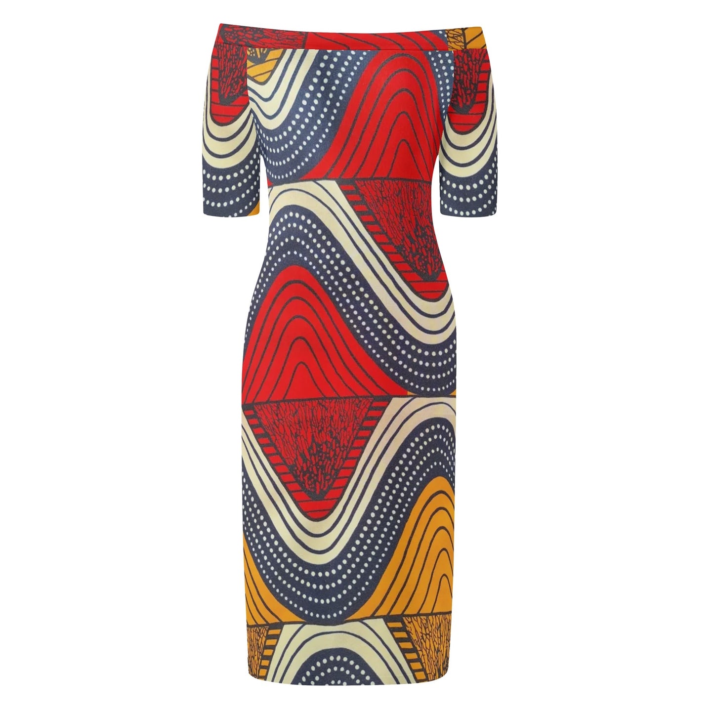 kilimangiaro short sleeve elegant dress by tropic dune