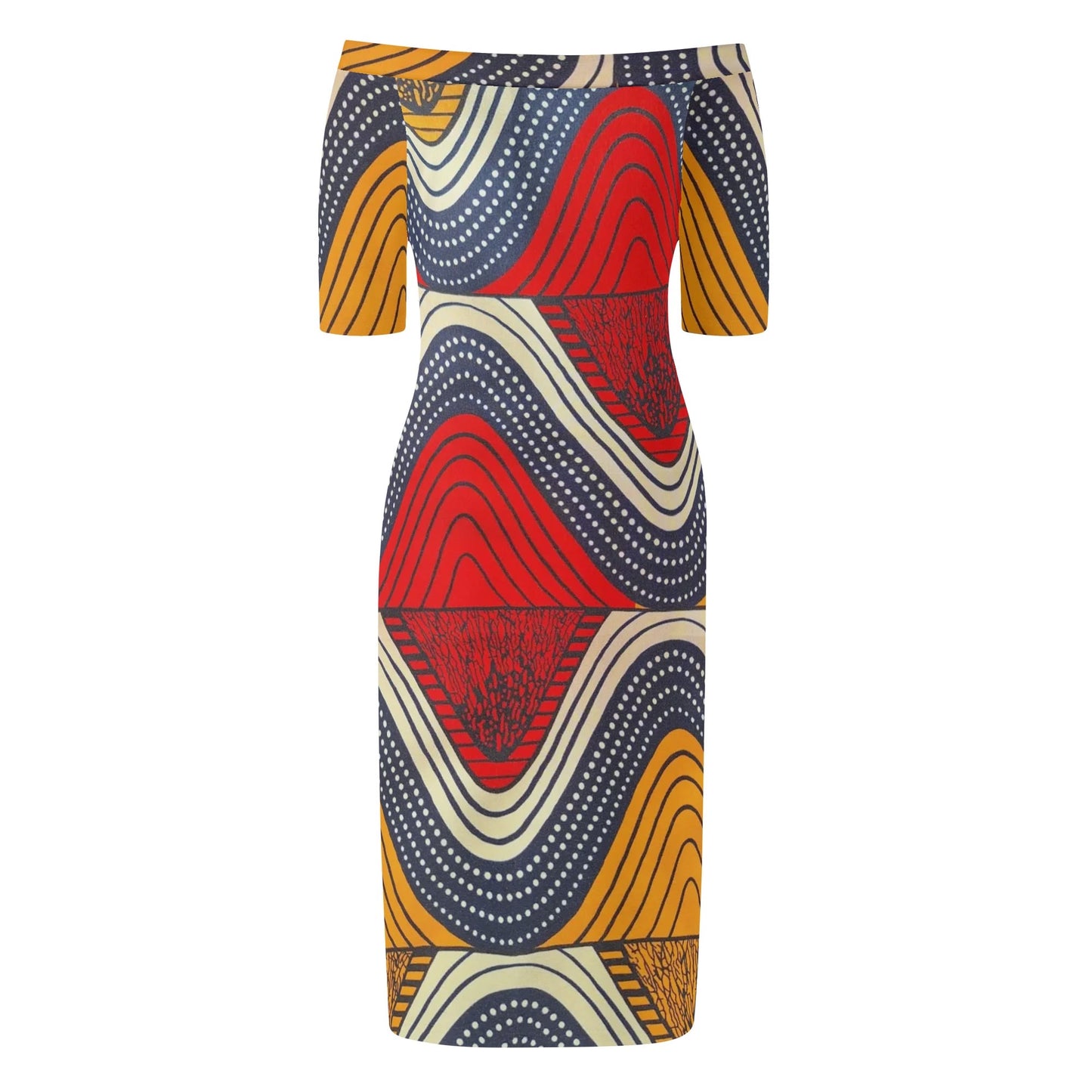 kilimangiaro short sleeve elegant dress by tropic dune