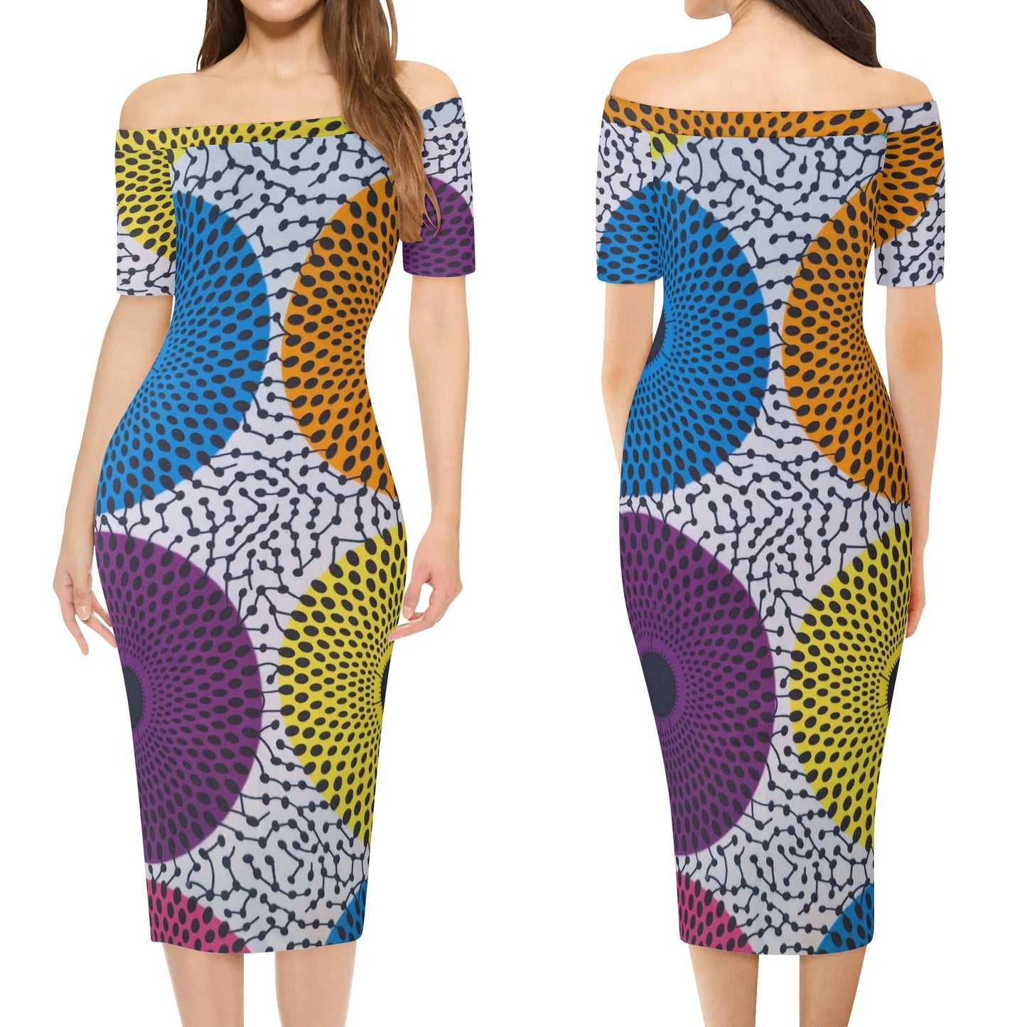 buenos aires short sleeve elegant dress by tropic dune