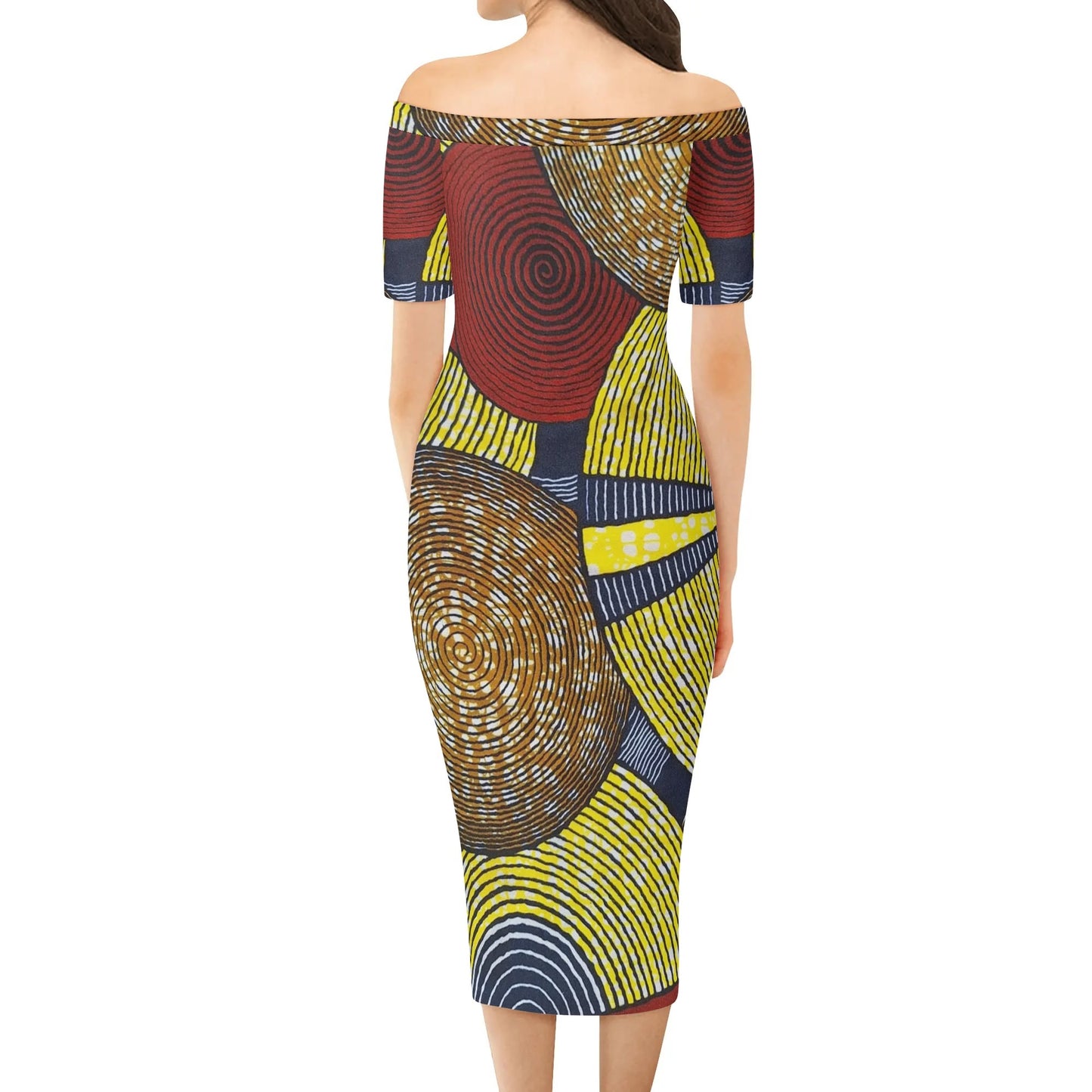 mykonos short sleeve elegant dress by tropic dune