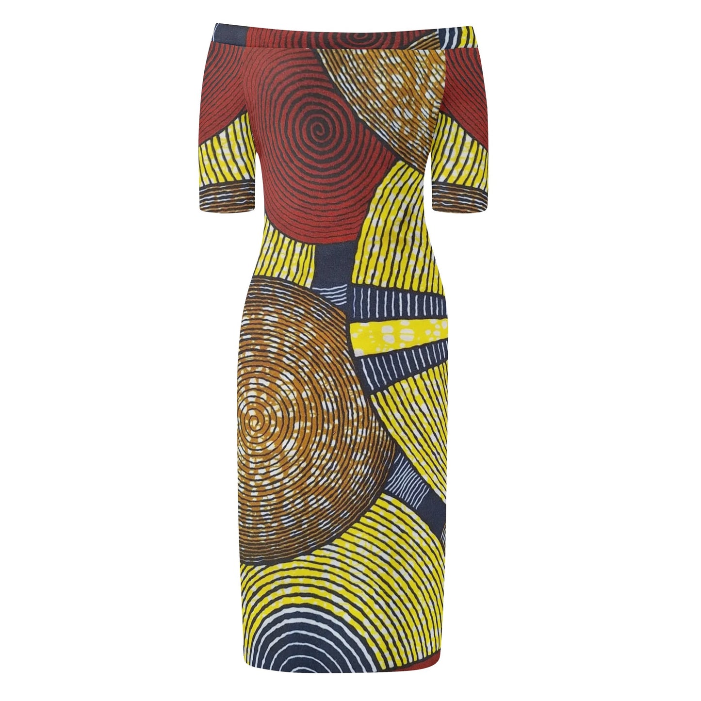 mykonos short sleeve elegant dress by tropic dune