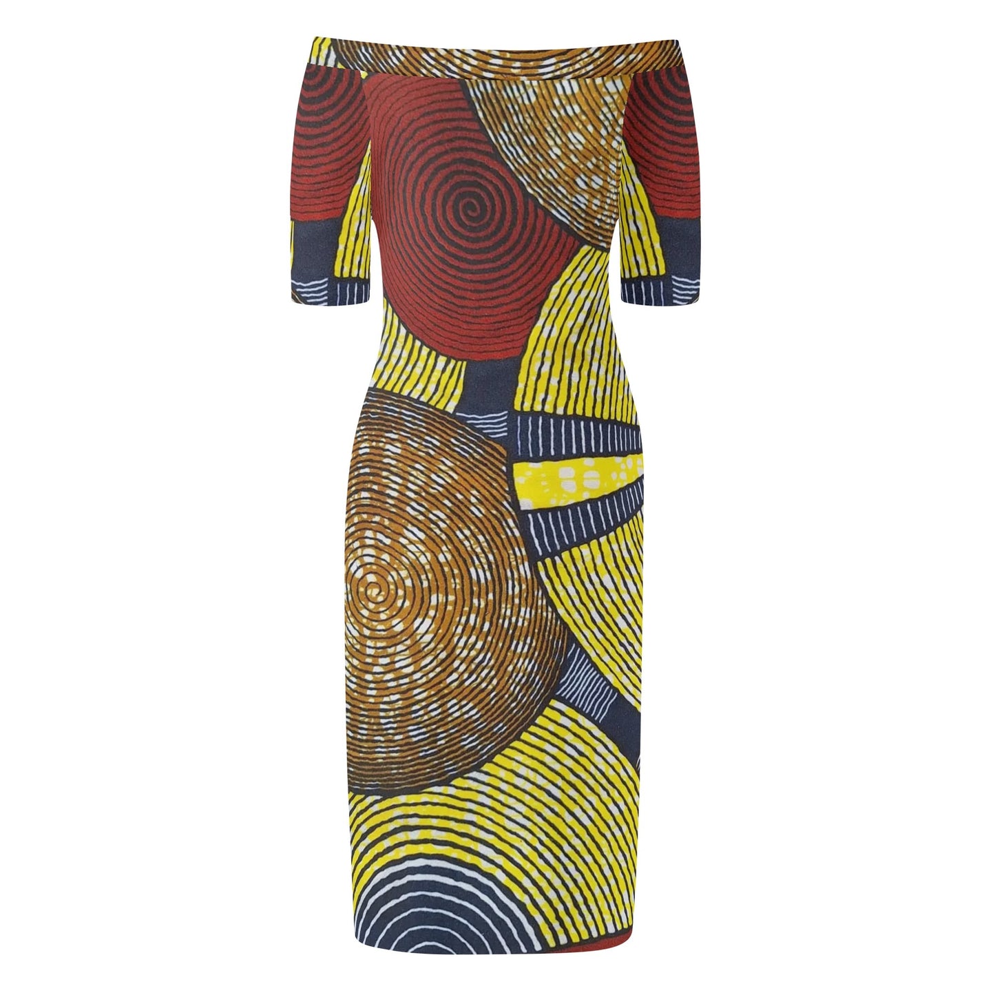 mykonos short sleeve elegant dress by tropic dune