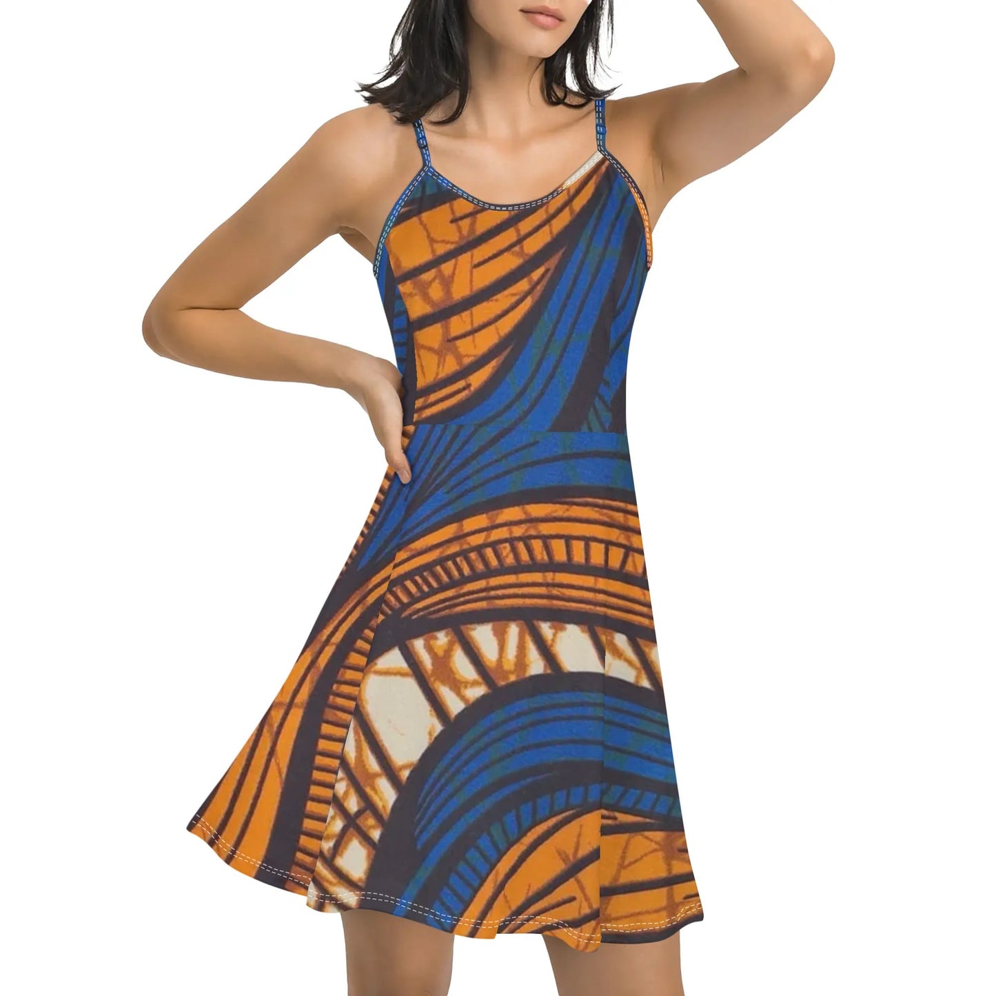 giorni d'estate spaghetti strap dress by tropic dune