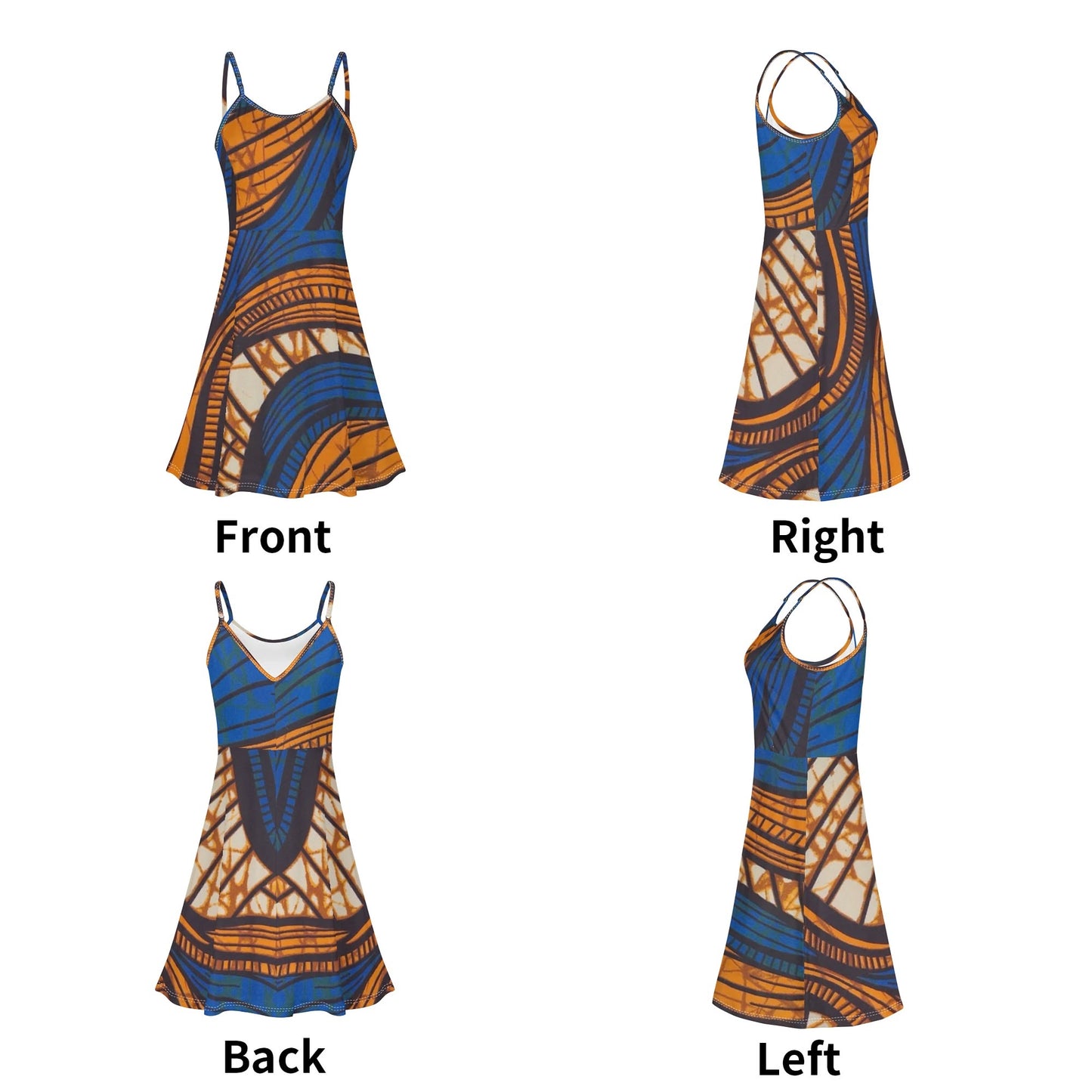 giorni d'estate spaghetti strap dress by tropic dune