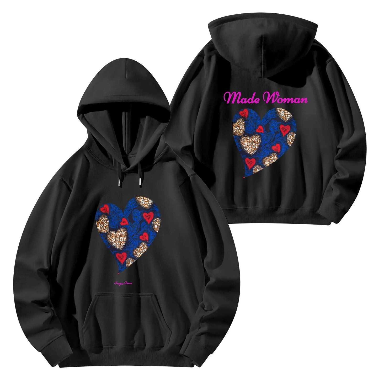 made woman hoodie by tropic dune