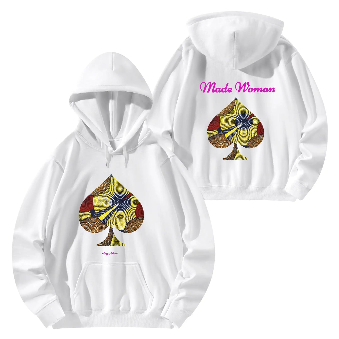 made woman hoodie by tropic dune