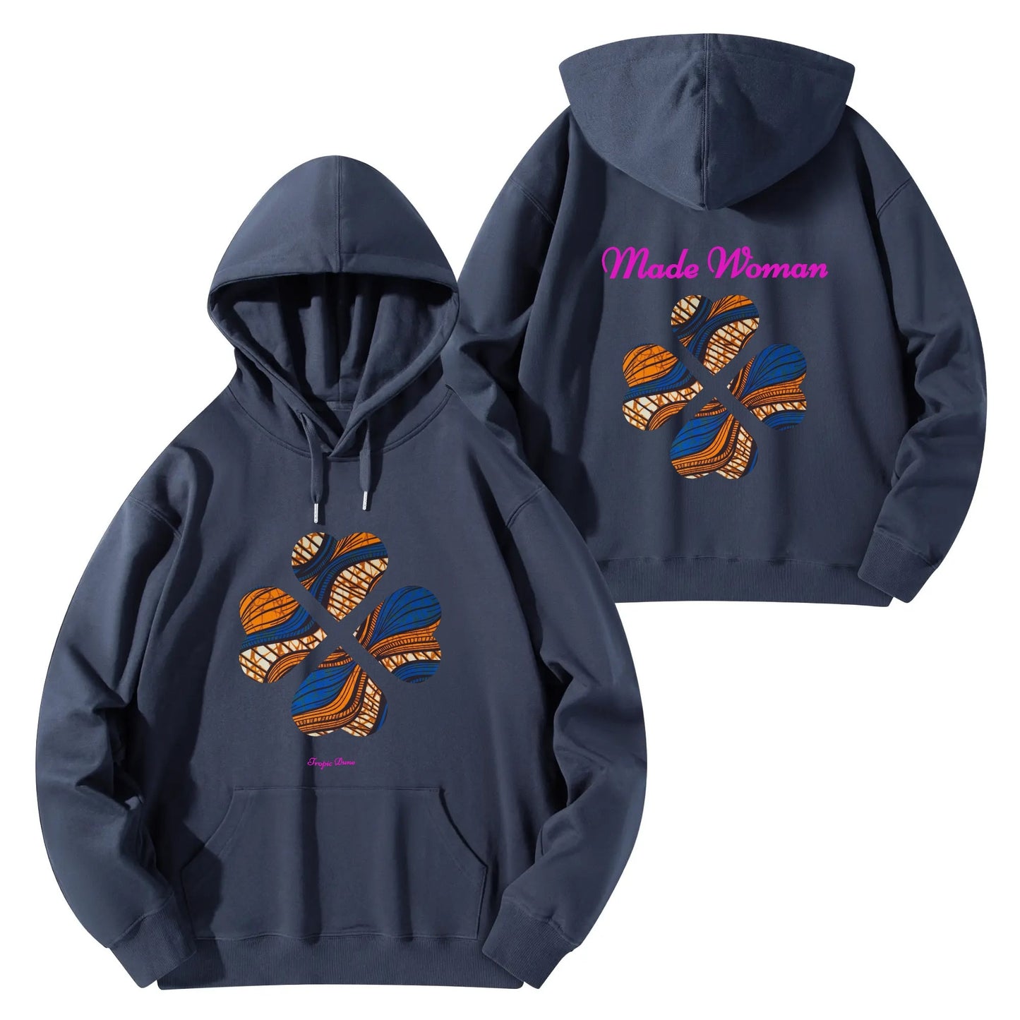 made woman hoodie by tropic dune