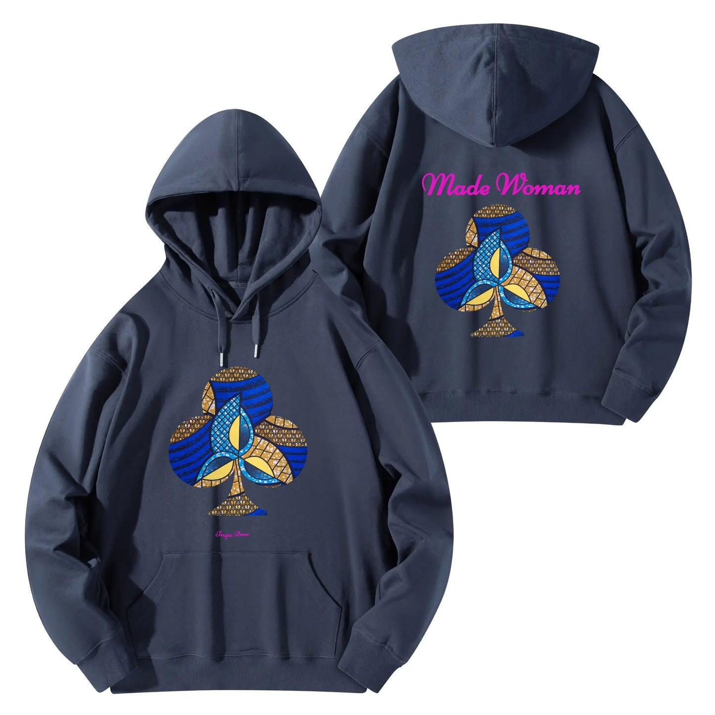 made woman hoodie by tropic dune