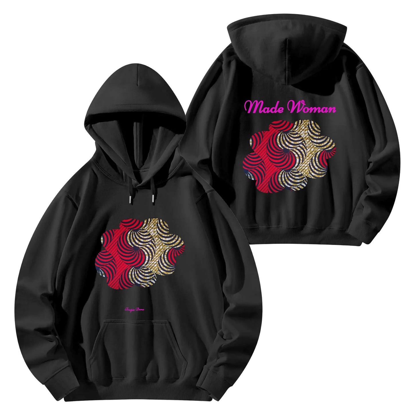 made woman hoodie by tropic dune