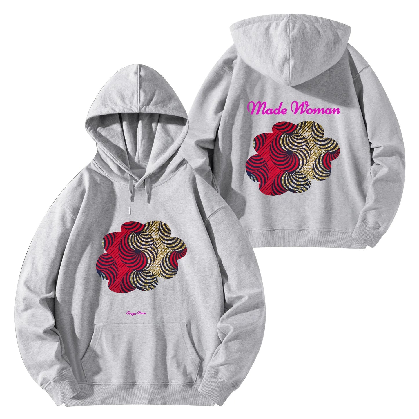 made woman hoodie by tropic dune