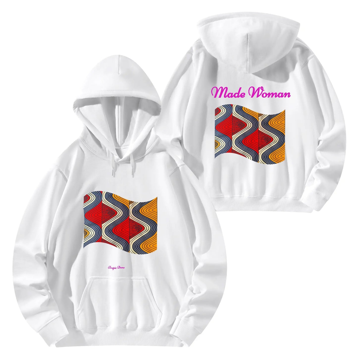 made woman hoodie by tropic dune