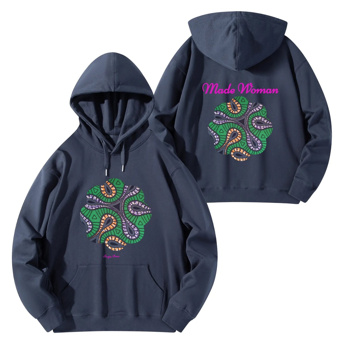 made woman hoodie by tropic dune