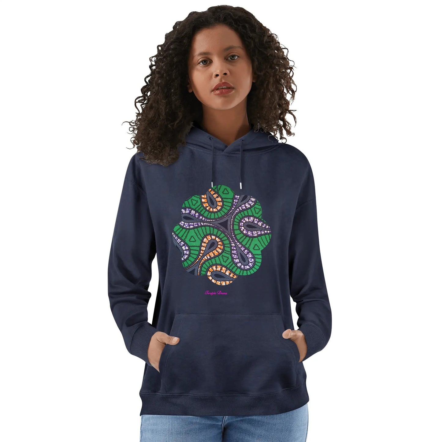 made woman hoodie by tropic dune