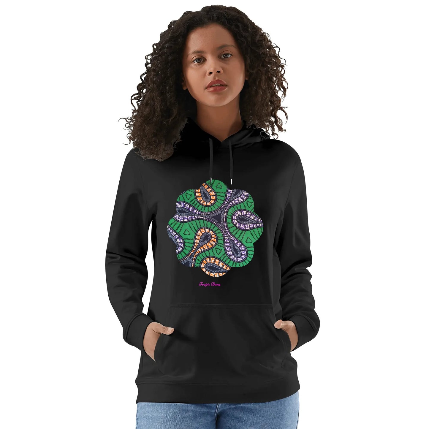 made woman hoodie by tropic dune