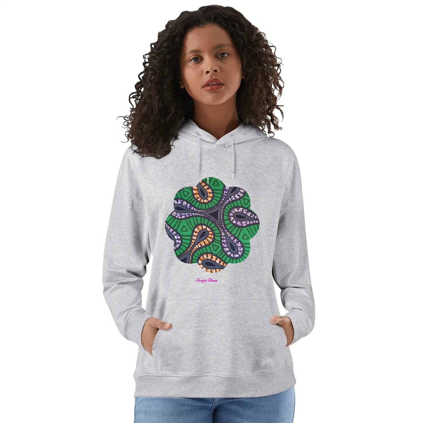 made woman hoodie by tropic dune
