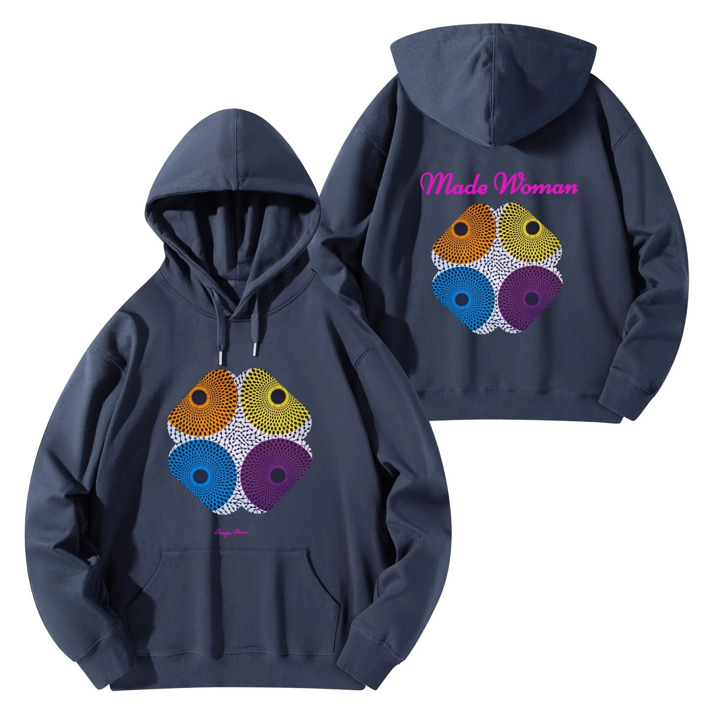 made woman hoodie by tropic dune