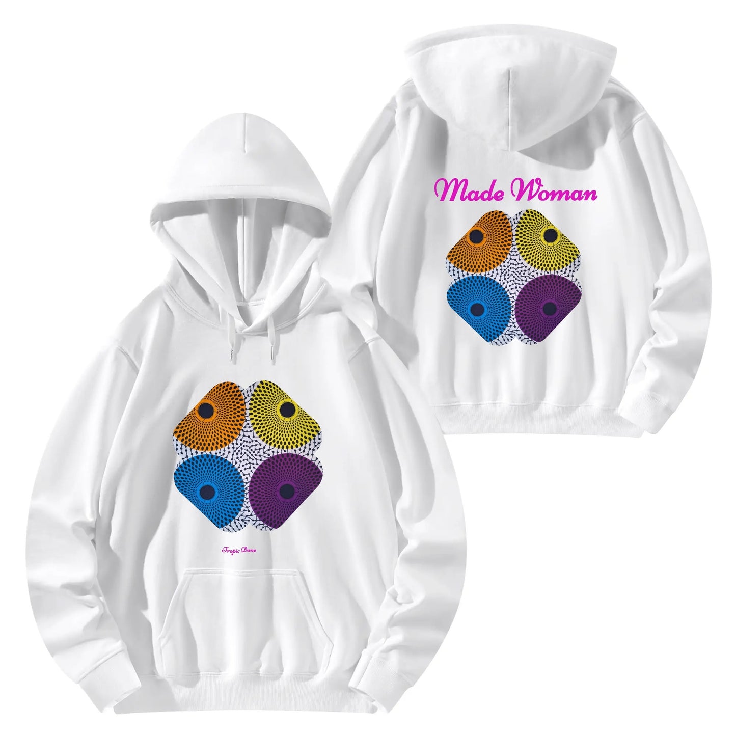 made woman hoodie by tropic dune
