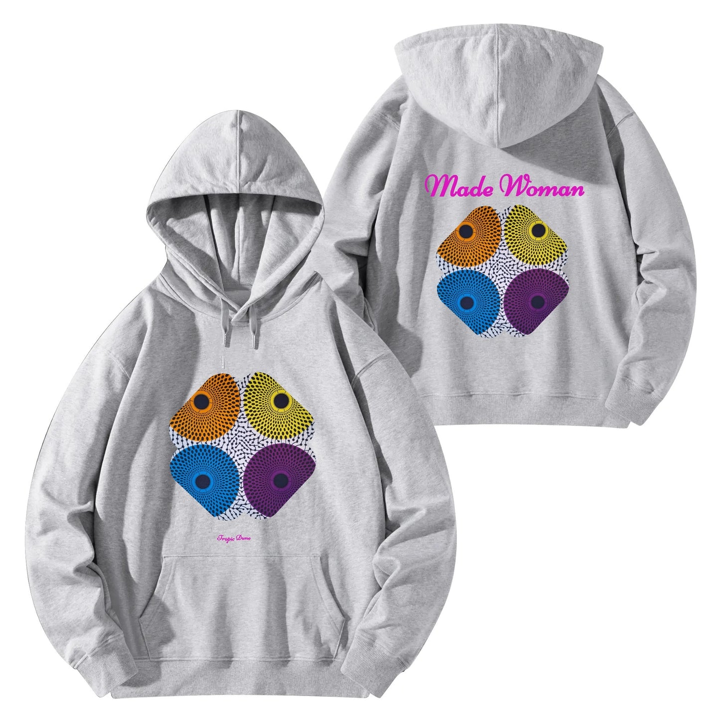 made woman hoodie by tropic dune