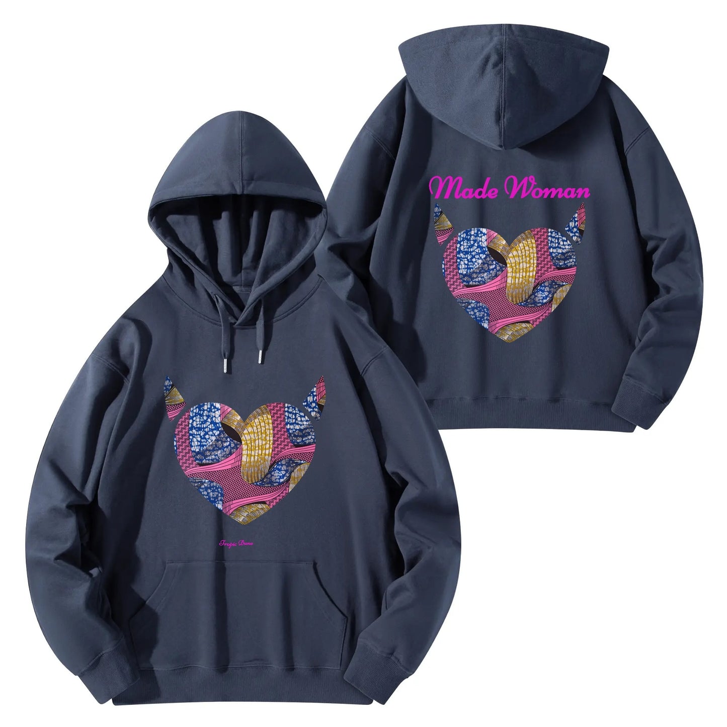 made woman hoodie by tropic dune