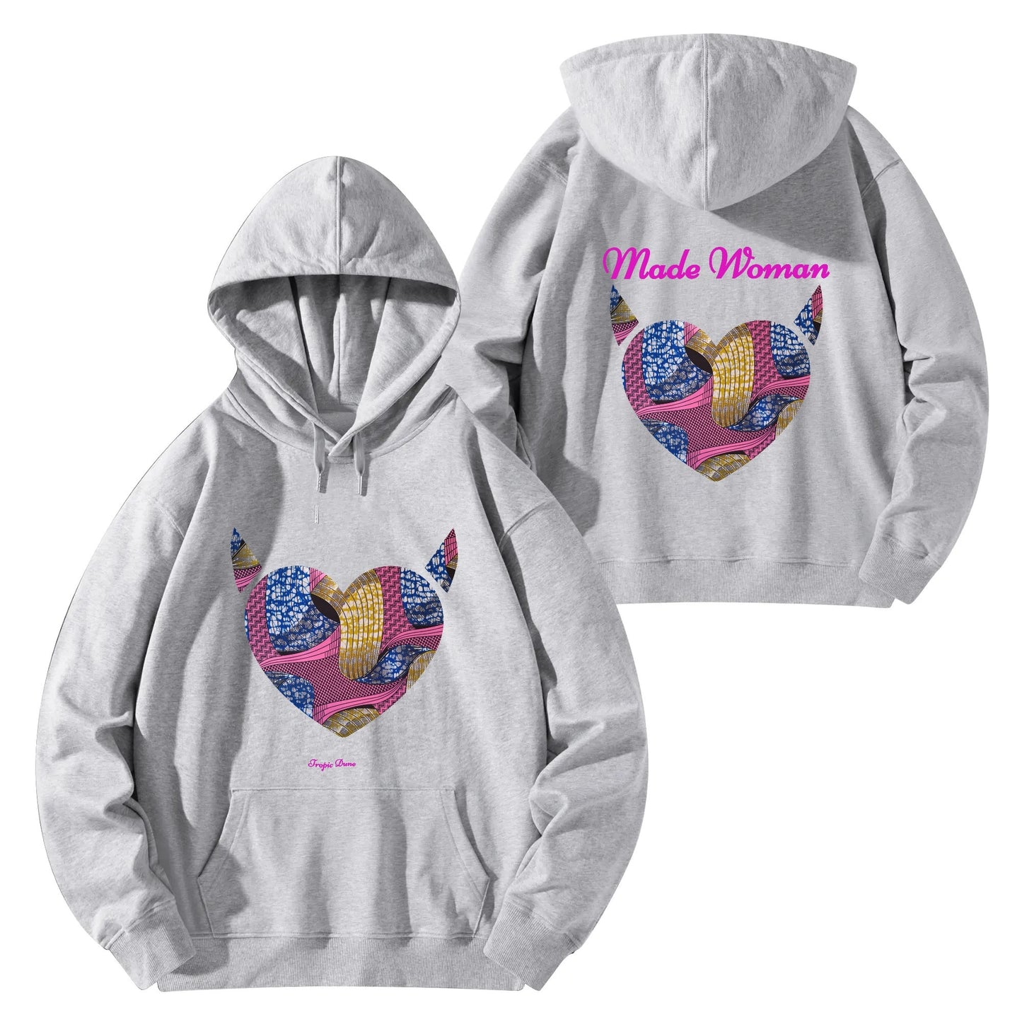 made woman hoodie by tropic dune