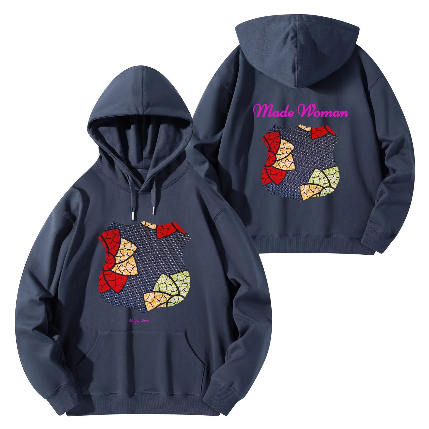 made woman hoodie by tropic dune