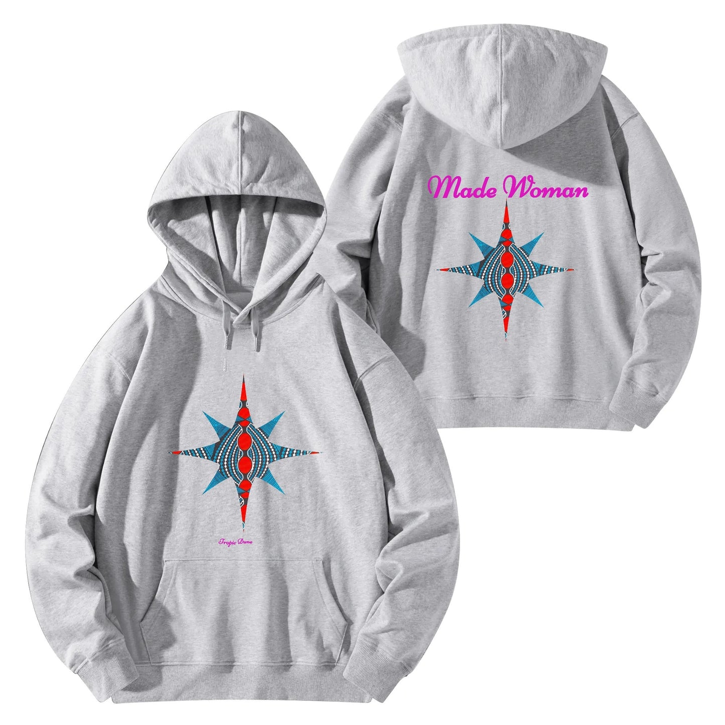 made woman hoodie by tropic dune
