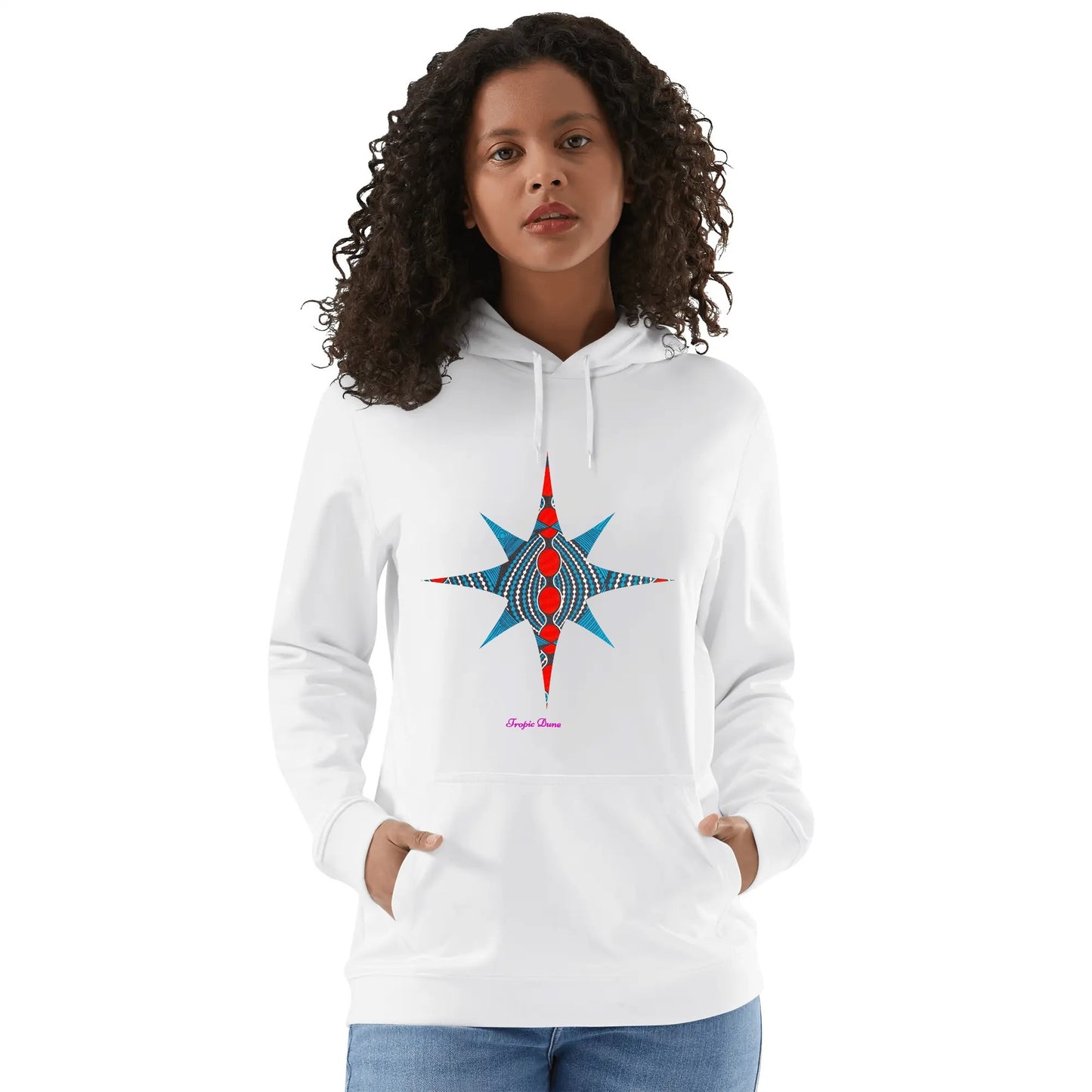 made woman hoodie by tropic dune