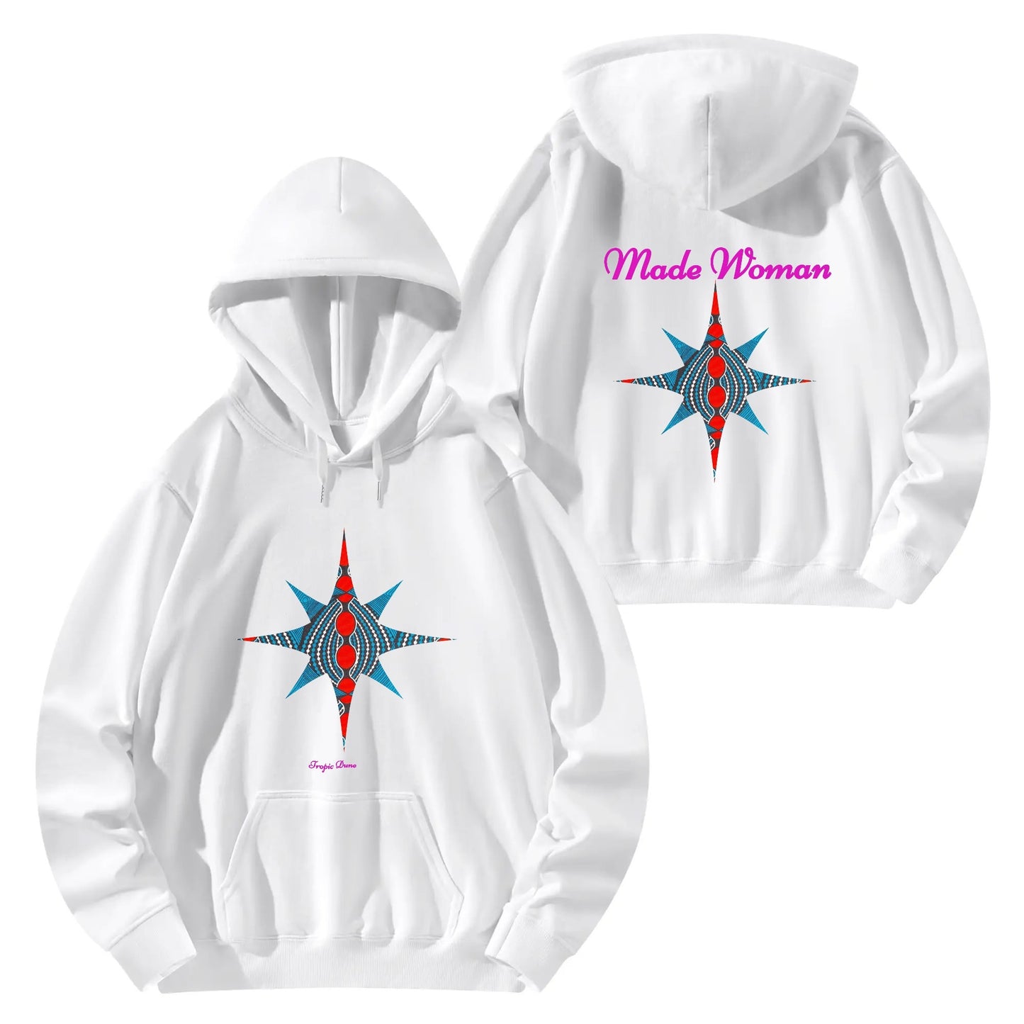 made woman hoodie by tropic dune