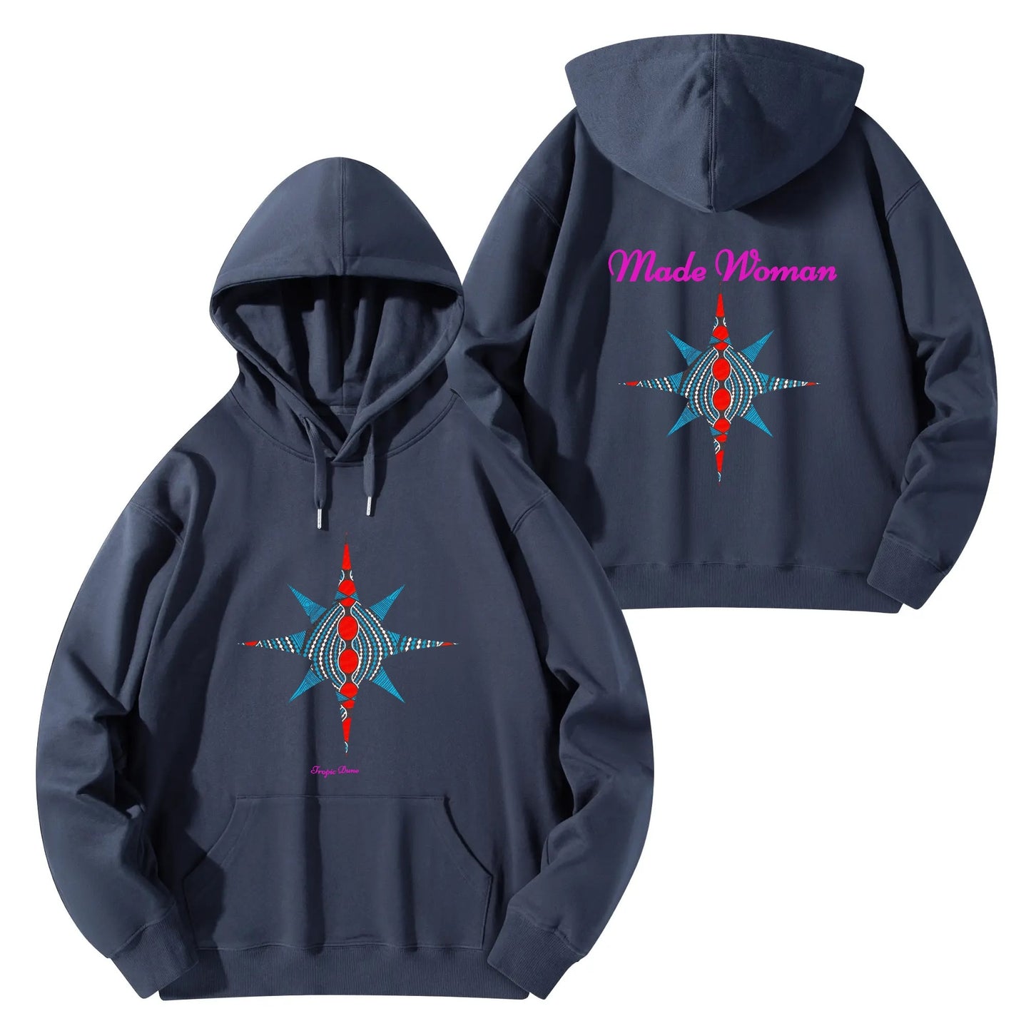 made woman hoodie by tropic dune
